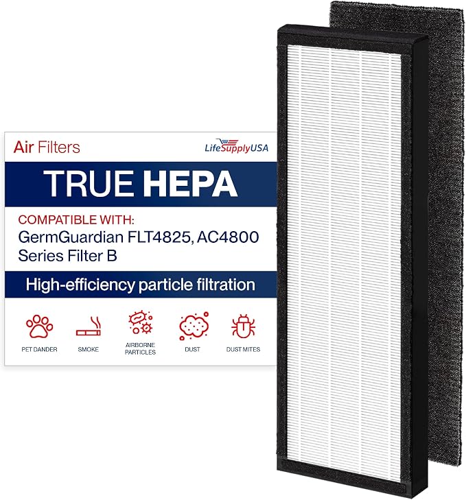 LifeSupplyUSA True HEPA Filter Replacement Compatible by LifeSupplyUSA