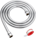 Shower Hose, 79 Inches Extra Long Stainless Steel Handheld Shower Head Hose with Brass Insert and Nut - Durable and Flexible(Chrome)