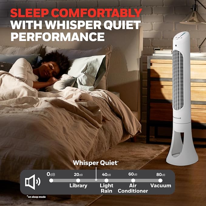 Honeywell QuietSet Whole Room Oscillating Tower Fan - Image 2