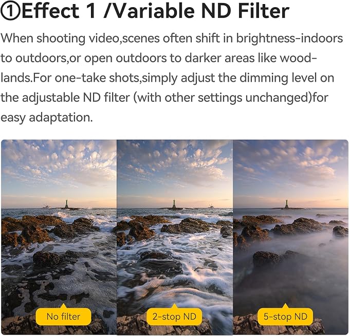 Kase 72mm Variable ND1.5-8 & CPL & Black Mist 3 in 1 Filter - Image 3