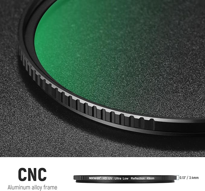 NEEWER 49mm Ultra Low Reflectivity UV Lens Filter, UV Protection Filter - Image 6