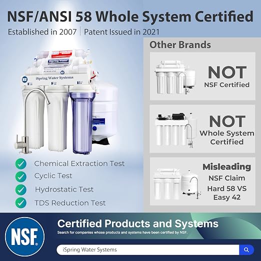 iSpring RCC7AK-BLK, NSF/ANSI 58 Certified, Alkaline 6-Stage Reverse Osmosis - Image 5