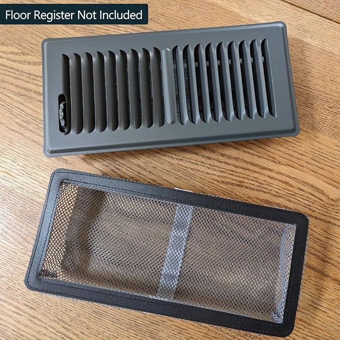 4 Pack Floor Register Cover Trap, HG Power 4 x 10 Inch Floor Vent Screen Net - Image 2