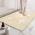 Non Slip Shower Mats for Inside Shower, 17x30 Inch, Anti-Slip Bathtub Mats for Bathroom, Foot Scrubber Loofah Bath Mats for Shower, Quick Drying Shower Stall Mats for Wet Areas (Beige)