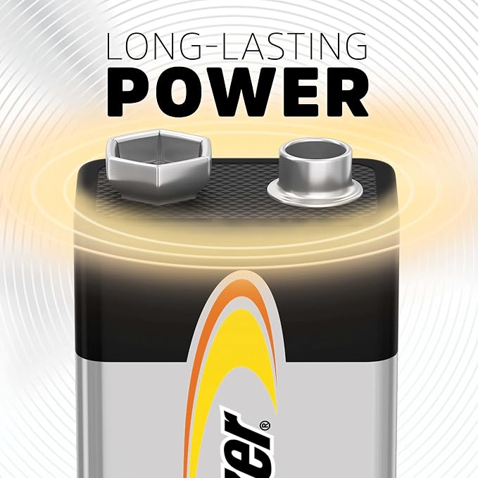 Energizer Alkaline Power 9 Volt Batteries, Long-Lasting Alkaline 9V Batteries - Image 5