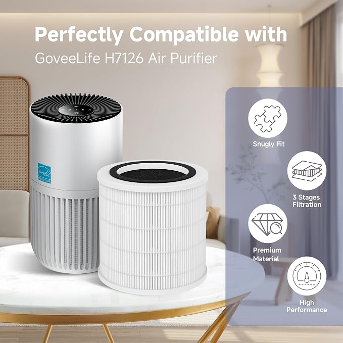 4 Packs H7126 Replacement Filter Compatible - Image 2