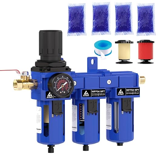 1/2 Inch NPT Three Stage Air Drying System, air Pressure Regulator by ATINY