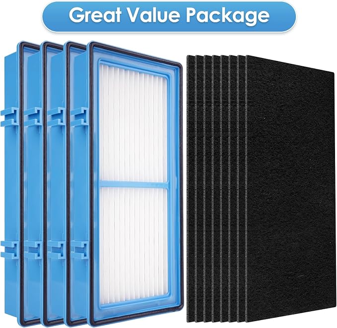 AER1 Filter 4 HEPA Filters + 8 Carbon Booster Filters Compatible - Image 2