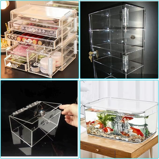 2 Pcs Acrylic Small Plastic Hinges - Image 5