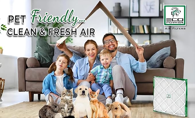 20x20x1 ECO POWER Air Filter MERV 10, Pleated HVAC AC Furnace Air Filters - Image 5