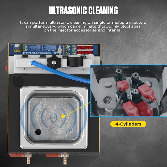 AUTOOL Automotive Motorcycle 4 Cylinder Ultrasonic Wave Injector Cleaner Petrol - Image 3