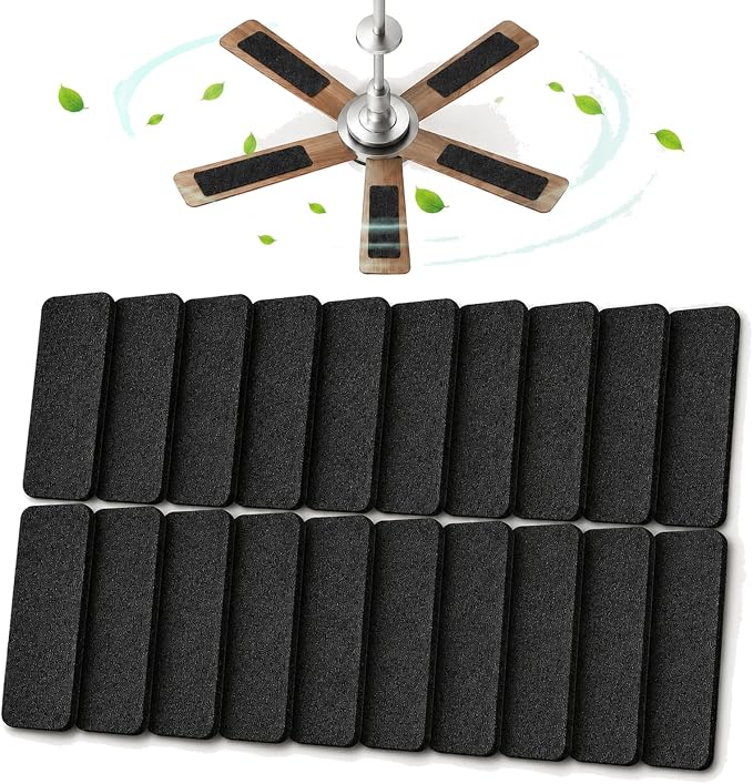 Ceiling Fan Filters for Blades, 20 Pack Fan Air Purifier Pads by EKACO