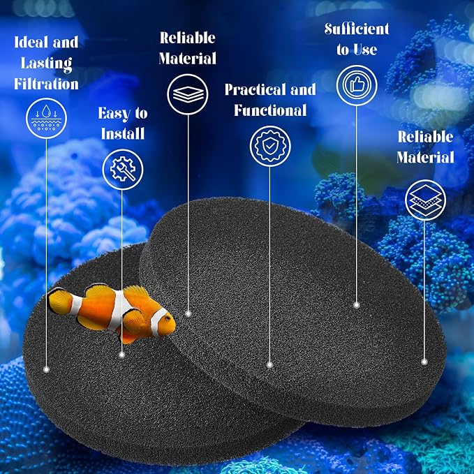 Timgle 20 Pcs Fx4 Carbon Filter Pads Carbon Foam Compatible - Image 5