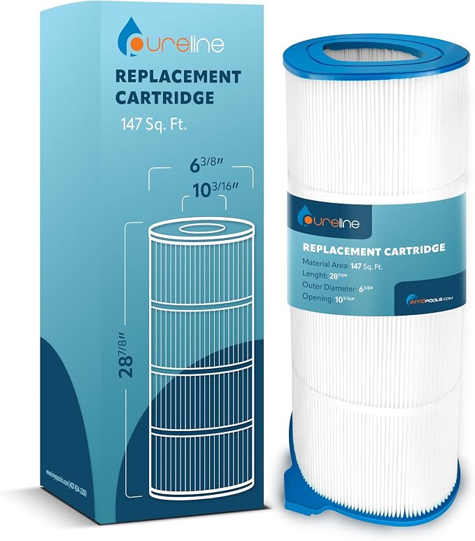 Pureline 147 Sq Ft Pool Replacement Cartridge Filter, Compatible by Pureline