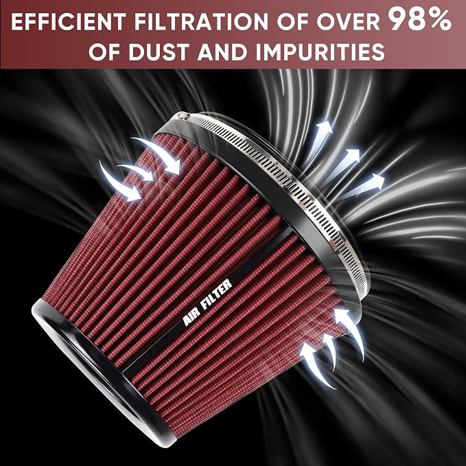 6" 152mm Inlet Cold Air Intake Filter High Flow Honeycomb Top Replacement - Image 4