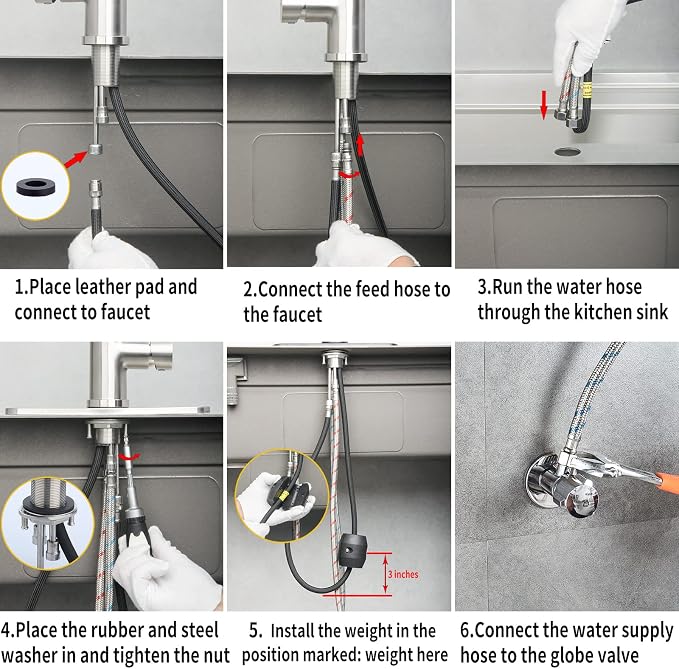 Single Handle Kitchen Faucet - Image 6