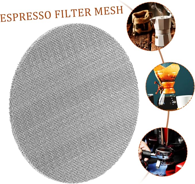 Luxshiny 2pcs Stainless Mesh Filter Basket Espresso Filter - Image 8