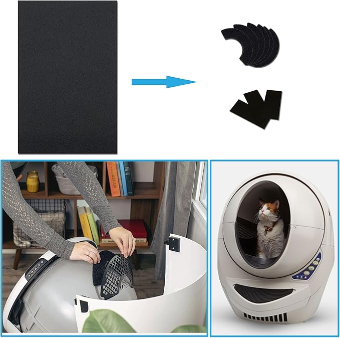 2 x Odor Control Activated Carbon Charcoal Cut-to-fit Replacement filter Pad - Image 6