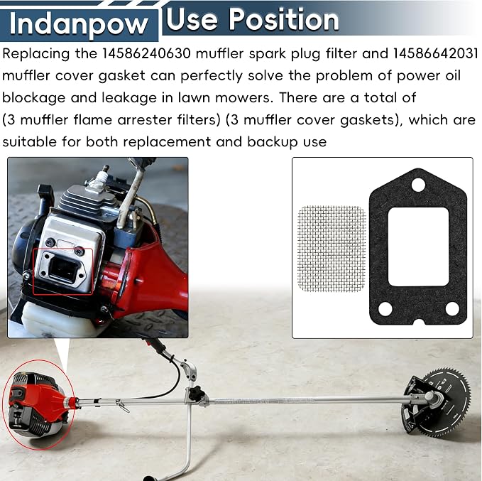 SRM-225 Spark Screen and Gasket Compatible - Image 4