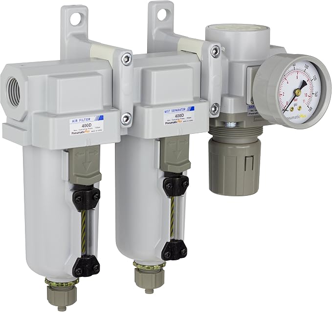 PneumaticPlus SAU450-N04G-MEP Three Stage Air Drying System 0.1 Micron by PneumaticPlus