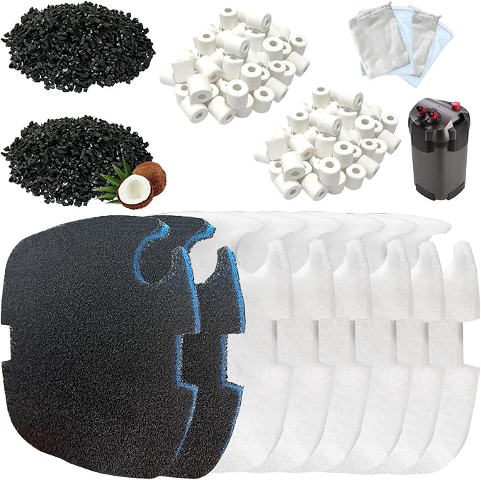 16 Packs Aquarium Filter Media Kit Compatible by BEAUFAN