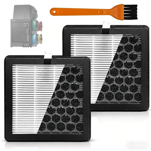2PK for Elegoo Centauri Carbon 2 Air Filter HEPA13+Activated Carbon Dual Air by Wefuit