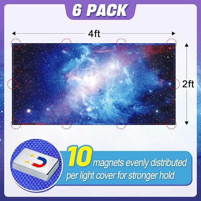 Fluorescent Light Covers with 10 Strong Magnets - Image 5