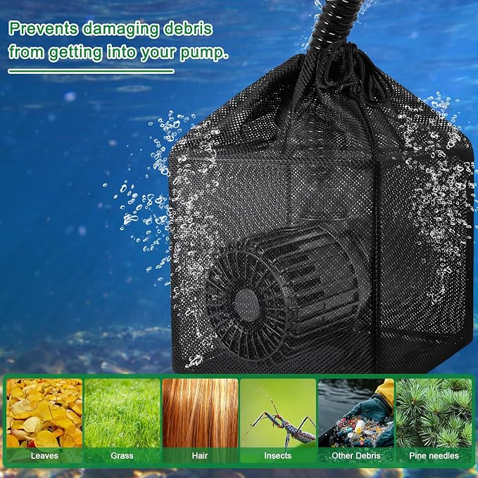 Pump Barrier Bag, Pond Filter Bag, Anti-Clogging Cube Filter Box - Image 5