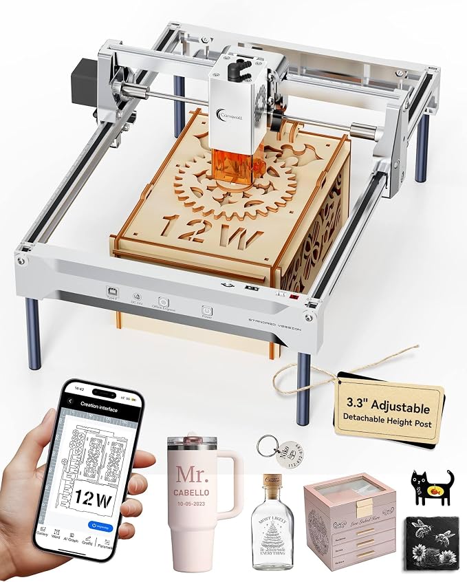 Laser Engraver 12W Laser Engraving Machine by ReliableQualityPerformance