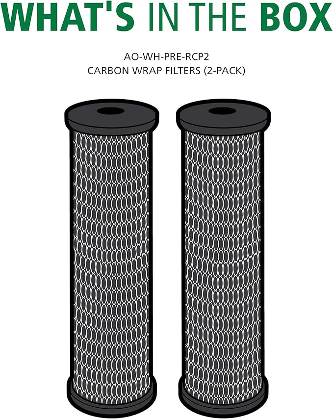 AO Smith 2.5"x10" 5 Micron Carbon Wrap Sediment Water Filter Replacement - Image 3