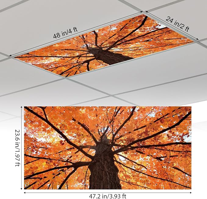 Outus Fluorescent Light Cover Classroom Lighting Cover - Image 2