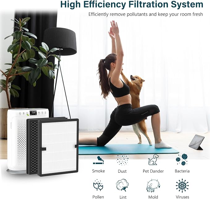 4 Packs E-200 True HEPA Replacement Filter Compatible - Image 5