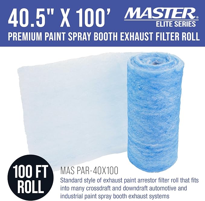 Master Airbrush Elite Paint Spray Booth Exhaust Filter Roll 40.5" x 100' - Image 2