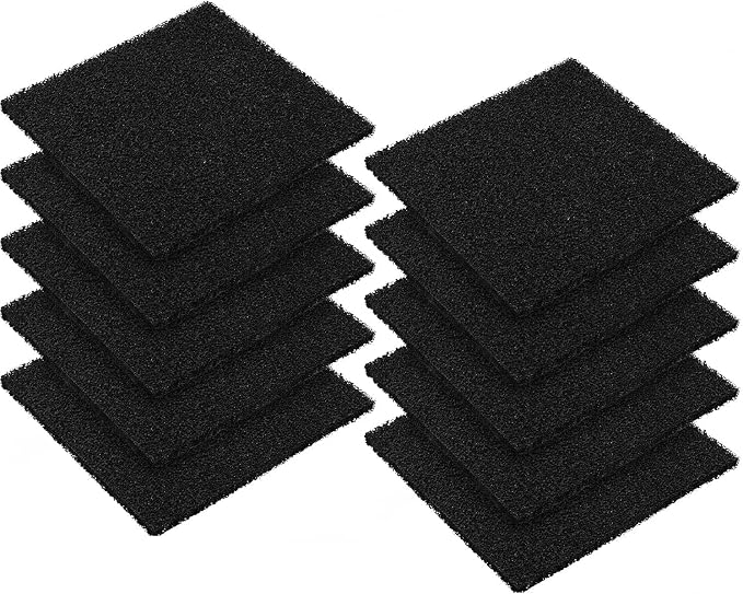 10 Pack Square Compost Bin Filters Spare Activated Carbon Filter Sheets by Unknown