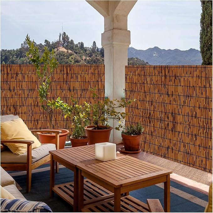 Fence Privacy Screen Natural Reed Fencing Decorative Fence - Image 6
