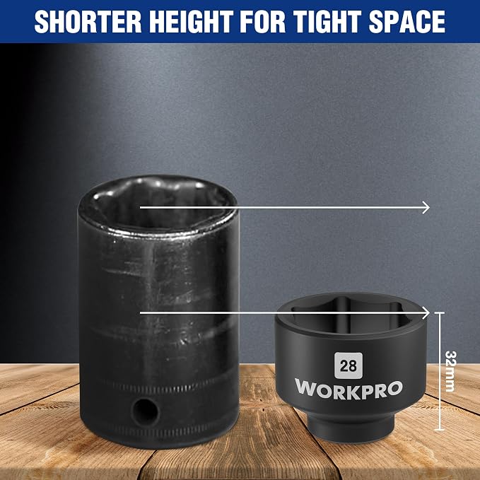 WORKPRO 28mm Oil Filter Socket Wrench, Oil Filter Removal Tool, Oil Filter - Image 5