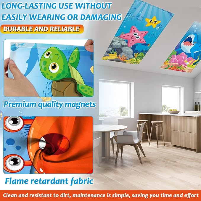 6 Pcs Fluorescent Light Covers - Image 3