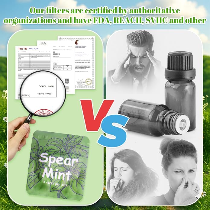 ASTOFLI Adult Quit Smoking Breathing Necklace: Adjustable Air Inhaler Stop - Image 2