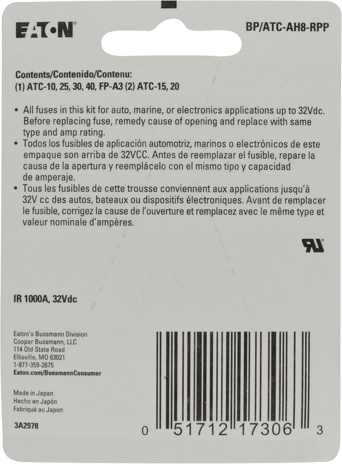 Bussmann High Ampere ATC Emergency Fuse Kit - Image 2