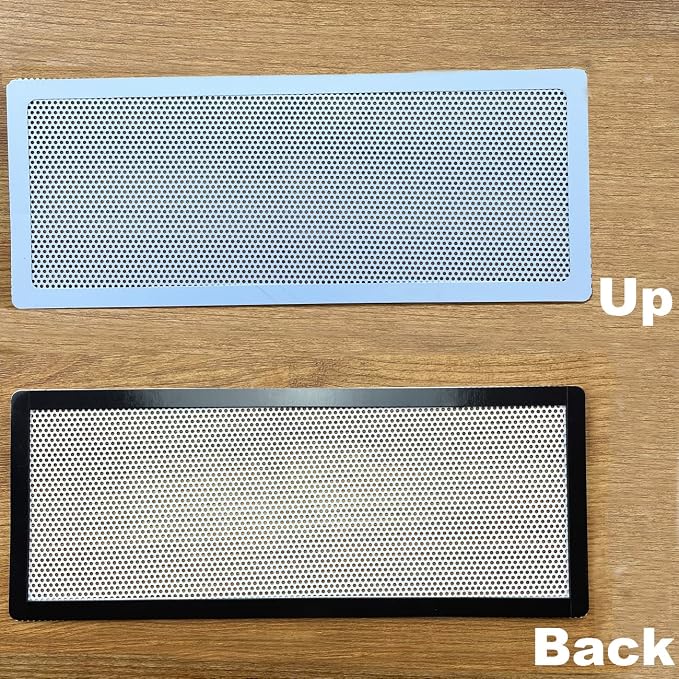 White Floor Register Vent Screen Cover 4"x10" Magnetic - Image 5