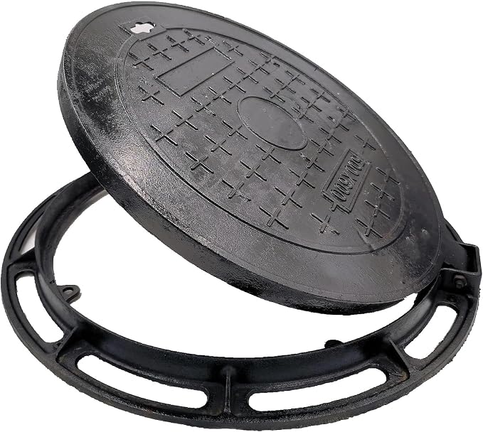 24 in Cast Iron Manhole Cover and Frame by DuuMuut