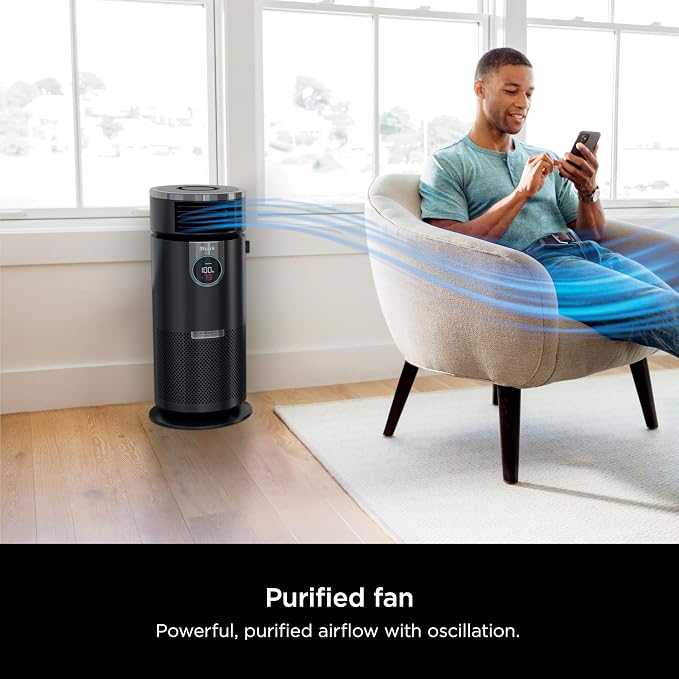 Shark HC451 3-in-1 Clean Sense Air Purifier, Heater & Fan, HEPA Filter - Image 6