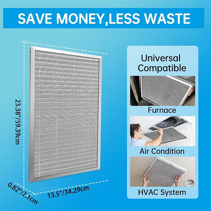 UBeesize 14x24x1 Reusable Electrostatic Air Filter HVAC AC Furnace Filter - Image 3