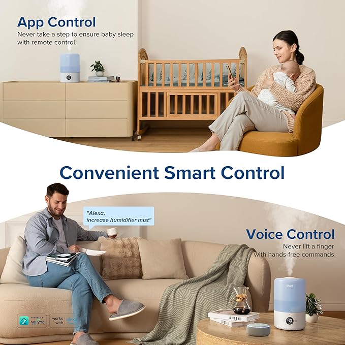 Levoit 3L Dual 200S Smart Humidifiers - Image 3
