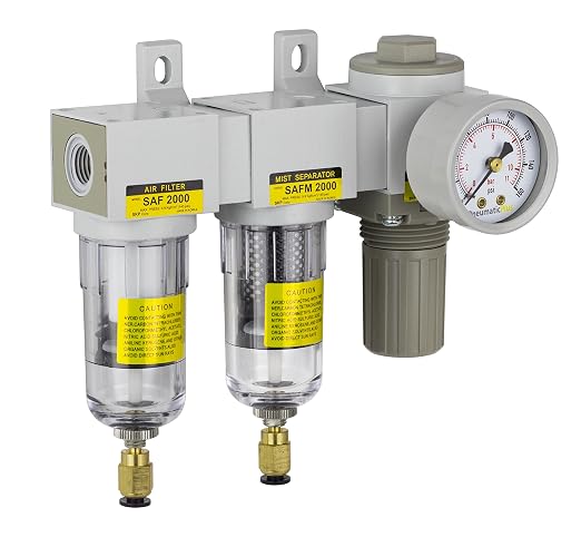 PneumaticPlus SAU2030M-N02DG Mini Three Stage Air Drying System, 1/4" NPT by PneumaticPlus