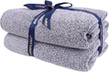Everplush Diamond Collection Extra Large Bath Towel Sheet – 2 PK, Super Soft & Highly Absorbent, Quick-Drying, Oversized & Thick. Perfect for Bathroom, Pool, Swimming Use (Grey, 35" x 66" 2PK)