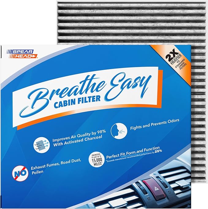 Spearhead Odor Defense Breathe Easy AC & Heater Cabin Filter | Fits Altima by SPEARHEAD