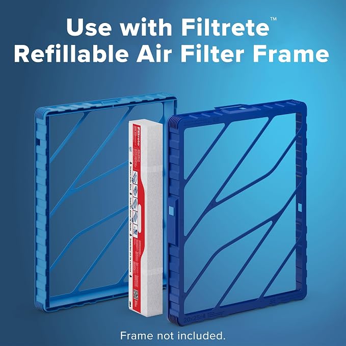 Filtrete 20x25x4 Refillable Air Filter replacement, MPR 1000, MERV 11, Allergen - Image 2