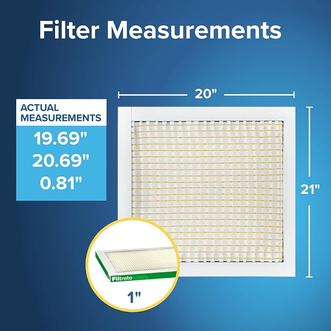 Filtrete 20x21x1 AC Furnace Air Filter, MPR 700, MERV 8, Tough on Pollen - Image 2