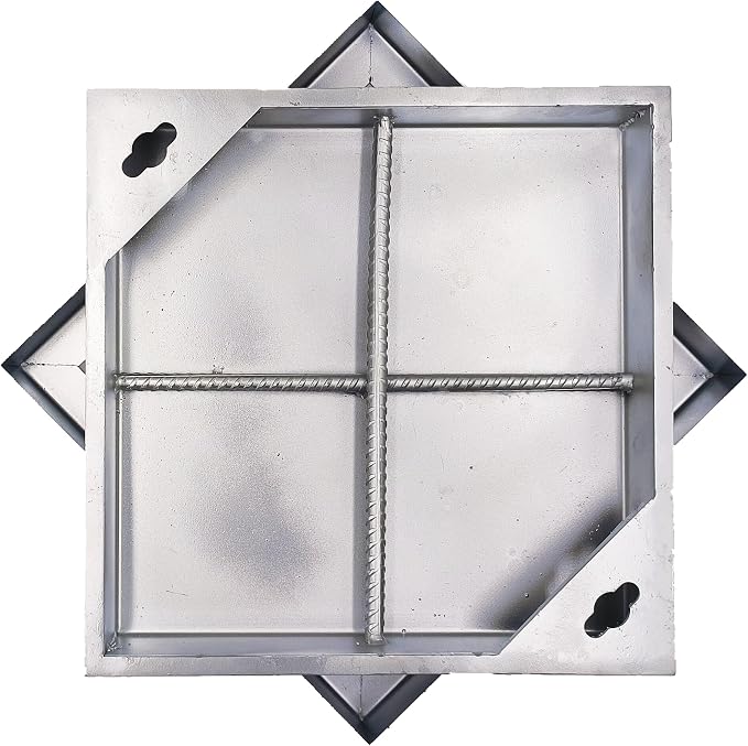 16x16 in Invisible Stainless Steel Manhole Cover and Frame by MOSINSBO